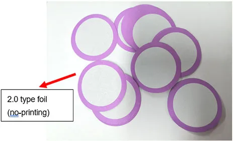 2.0 kcup sealing foil top lid/cover 2.0 kcup sealing foil top lid/cover